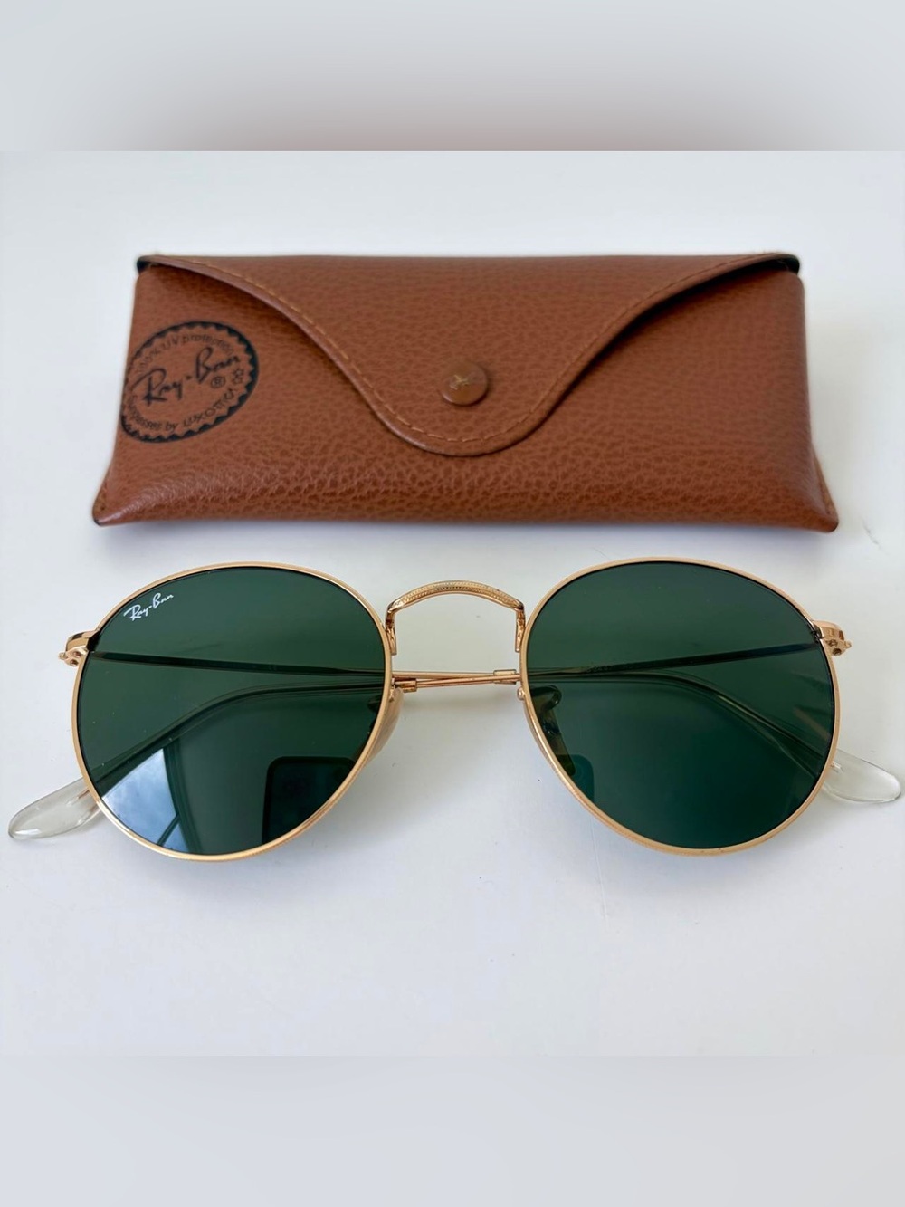 Ray-Ban Women's Gold and Green Sunglasses